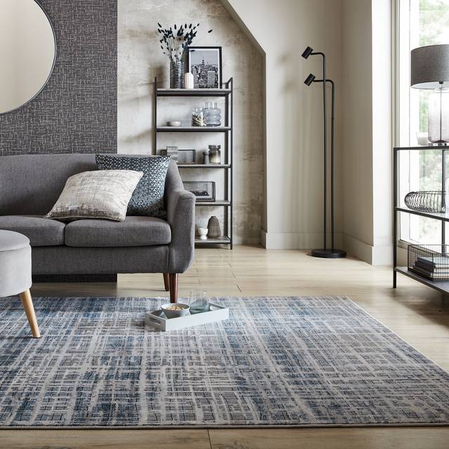 Rae Abstract Rug - Blue