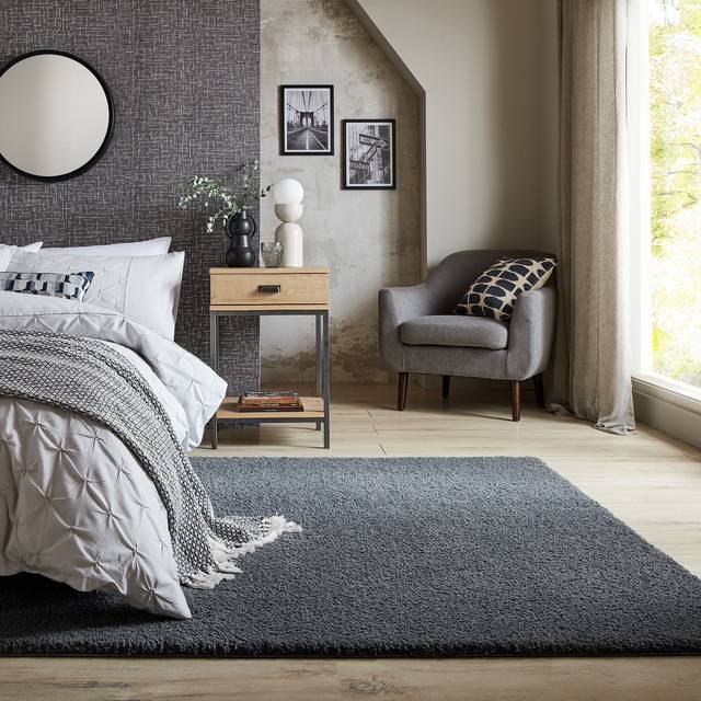 Snuggle Washable Rug - Snuggle Grey