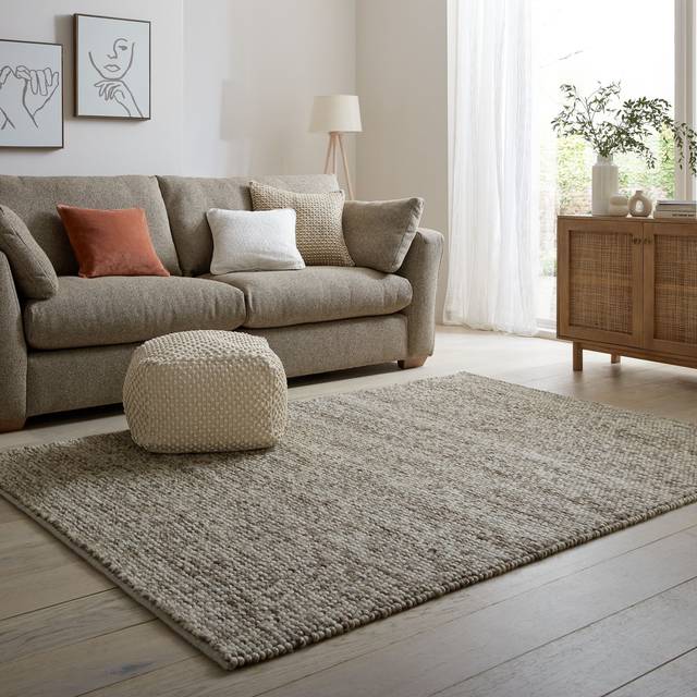 Pebble Wool Rug - Pebble Dark Natural