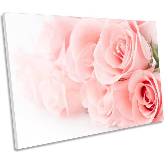 Rose Flowers Floral - Wrapped Canvas Photograph (50.8cm H x 76.2cm W)