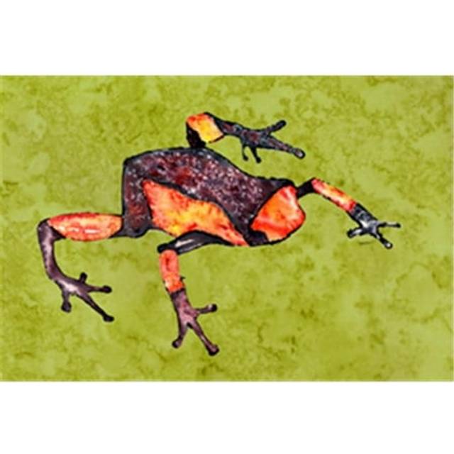 """""Caroline's Treasures 8689PLMT Frog Fabric Placemat  Multicolor"""""