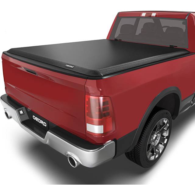 OEDRO Soft Roll Up Truck Bed Tonneau Cover Compatible with 2019 2020 2021 2022 2023 2024 Dodge Ram 1500 New Body Style 6.4 ft Bed Without Rambox