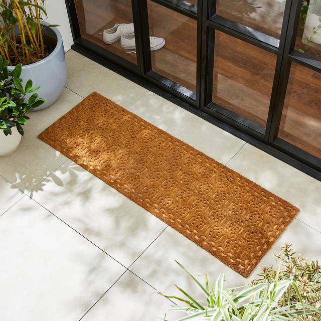 Pressed Patio Coir Doormat - Multicolor