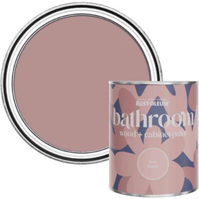Rust-Oleum Bathroom Wood & Cabinet Paint, Matt Finish - Heartfelt - 750ml - Pink