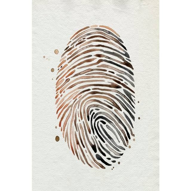 Finger Print I - Wrapped Canvas Painting (30cm H x 20cm W x 3.8cm D)