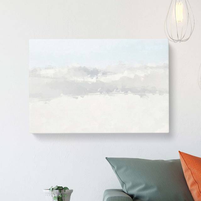 'White Sands in New Mexico in Abstract' Graphic Art Print on Canvas (60 cm H x 90 cm W)