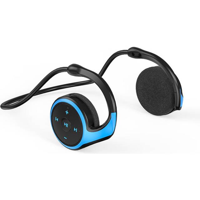 (a-Blue) Bluetooth Wireless Earphones Headphones HIFI Sport Earphone Waterproof Headset Support TF Card FM Radio MP3 player