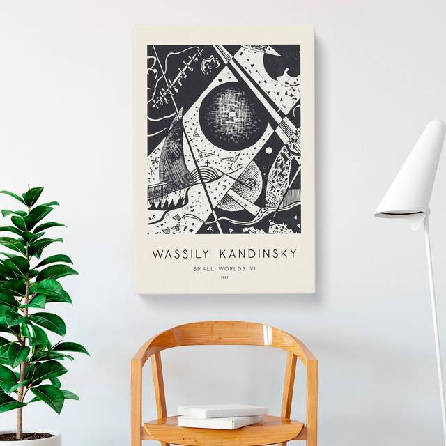Small Worlds VI Print by Wassily Kandinsky - Wrapped Canvas Painting (50cm H x 35cm W x 3cm D)