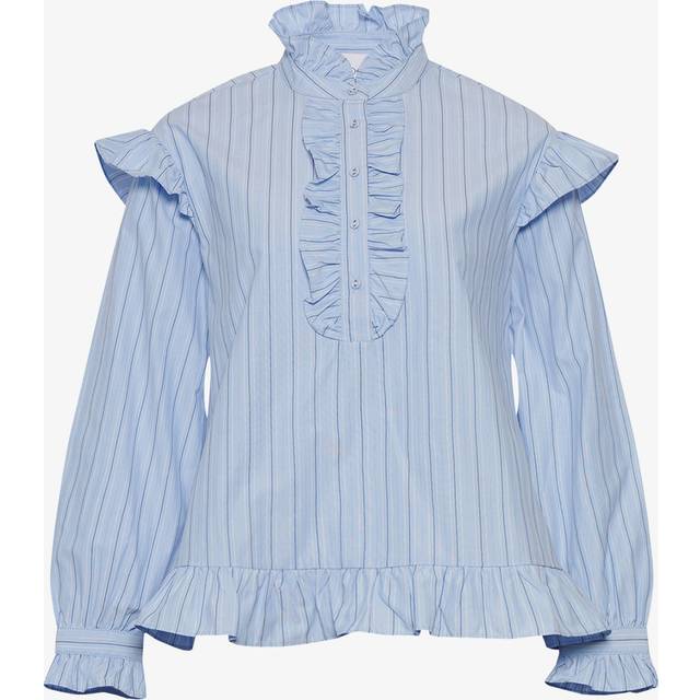 Noella Bluse - Sally - Light Blue Stripe