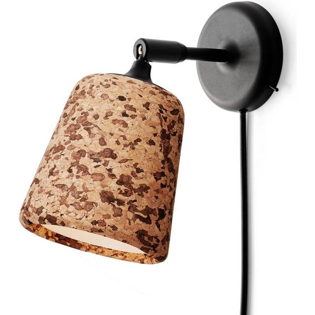New Works - Material The Originals Wall Lamp Cork - gemixter Kork/BxHxT 13x23x18cm/mit Schalter - mixed cork (23.0 x 13.0 x 18.0cm)