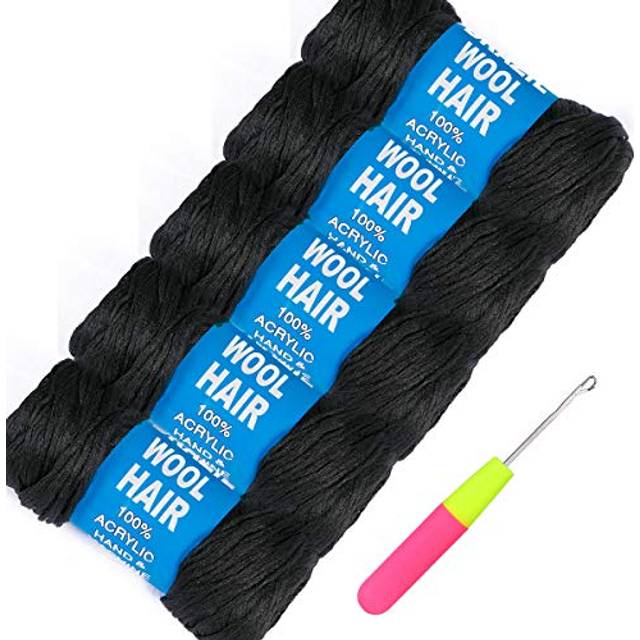 5Roll Brazilian Yarn Wool Hair Arylic Yarn for Hair Crochet Braid Twis