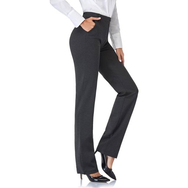 Tapata Women's 28''/30''/32''/34'' Stretchy Straight Dress Pants with