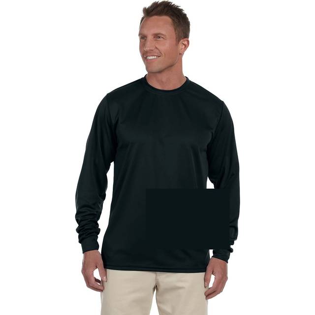 Augusta Sportswear Men's XL Wicking Long Sleeve T-Shirt  Black  X-Large