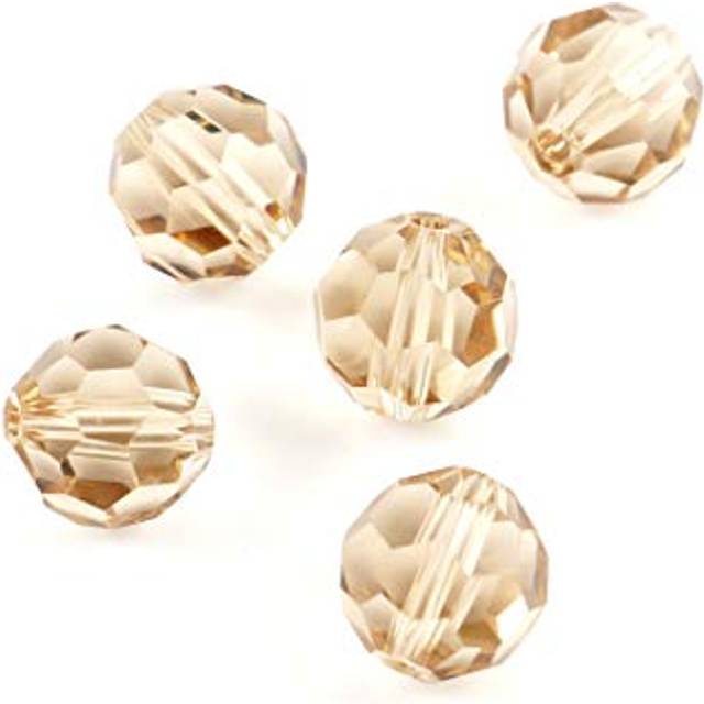 100pcs Adabele Austrian 8mm Faceted Round Crystal Beads Silver Champag