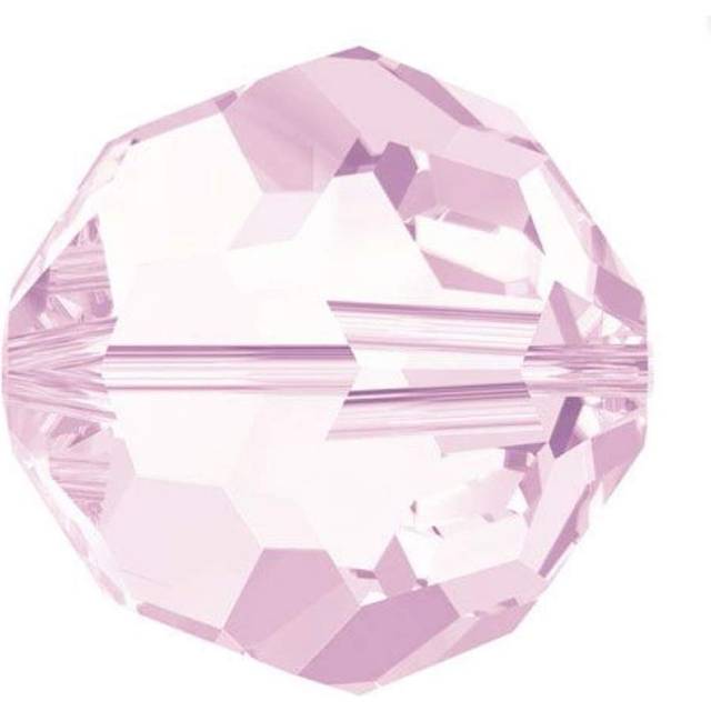 50pcs Adabele Austrian 6mm Faceted Round Crystal Beads Rosaline Pink C
