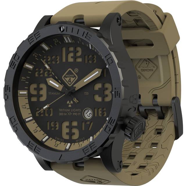 Hazard 4 Heavy Water Diver Cavern B GMT Watch - Black/Green