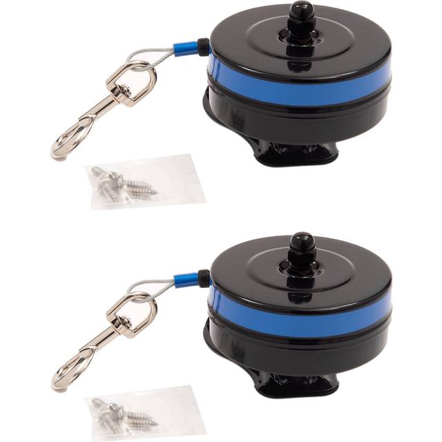 Lixit Bracket Mount and Stake Retractable Leash Tie Outs for Dogs (Bracket Pack of 2  Medium)