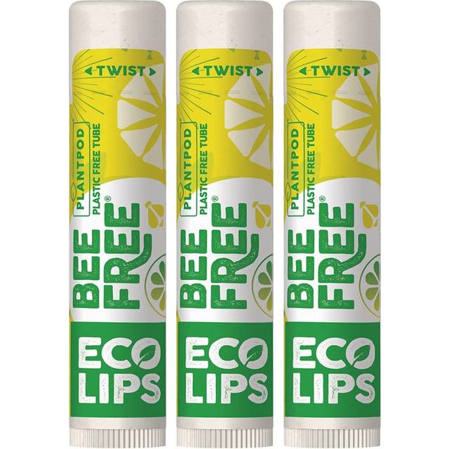 Vegan Lip Balm Lemon Lime Flavor 3 Pack - Bee Free with Candelilla Wax  Cocoa Butter & Coconut Oil Lip Care. Soothe & Moisturize Dry  Chapped Lips - 1