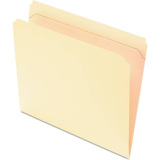 Pendaflex Reinforced-Top File Folders  Letter Size  Manila  Straight Cut  100/BX (R752)