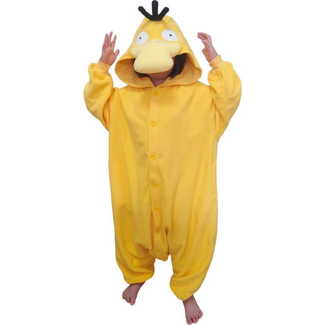 Pokémon Psyduck Kigurumi for Kids - Yellow&#47;Black&#47;White (One-Size)