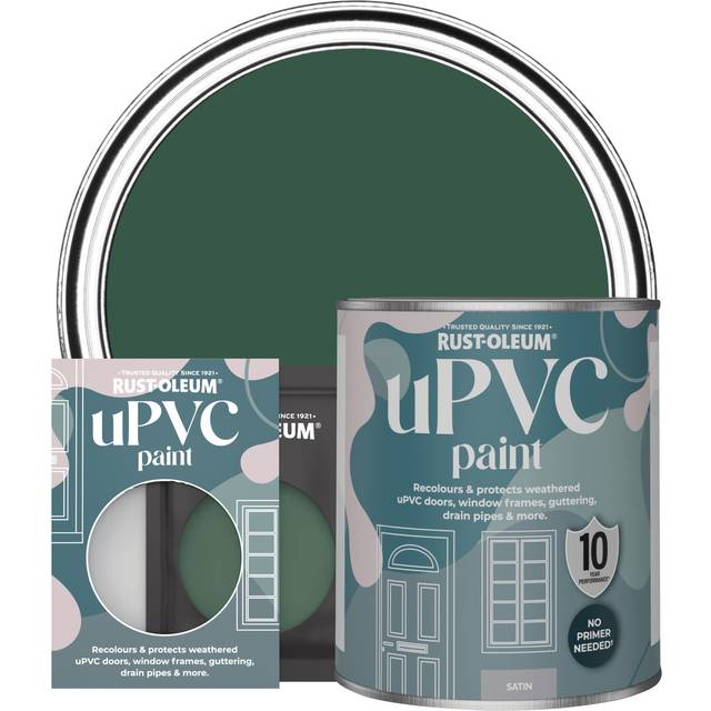 Rust-Oleum uPVC Paint, Satin Finish - The Pinewoods - 750ml - Green