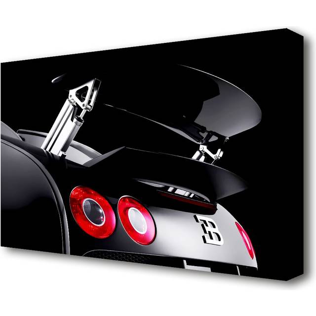 &#39;Bugatti Veyron Rear&#39; Photographic Print on Canvas (66 cm H x 101.6 cm W)