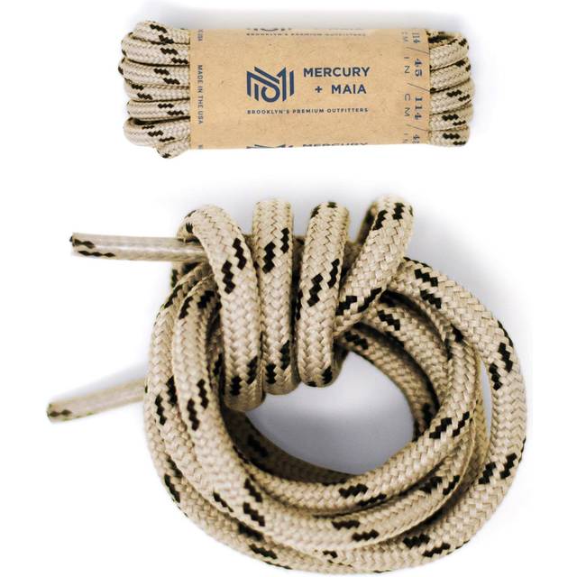 Honey Badger Work Boot Laces Heavy Duty WKevlar - USA Made Round Shoelaces for Boots - Sand  48 in 1p