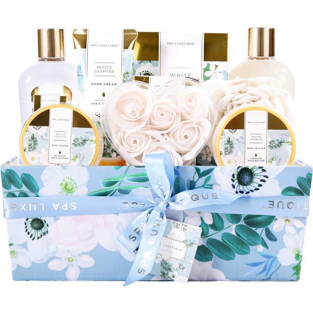Gift Basket for Women  Spa Luxetique Spa Bath Kit  12pcs Relaxing Spa Gift Basket with Shower Gel  Bath Salt  Essential Oil  Body Lotion Bir