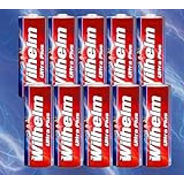 10 x A23 12 V Wilhelm alkaliska batterier MN21 V23GA 23A L1028 12 volt 55 mAh