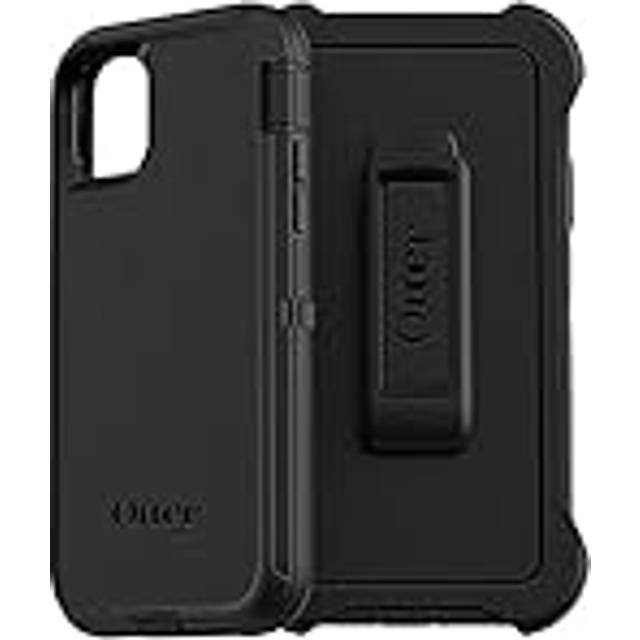 OtterBox Defender skal för iPhone 11, extra stöttåligt, fallsäkert, skyddande skal, testad till militärstandard x4, Svart