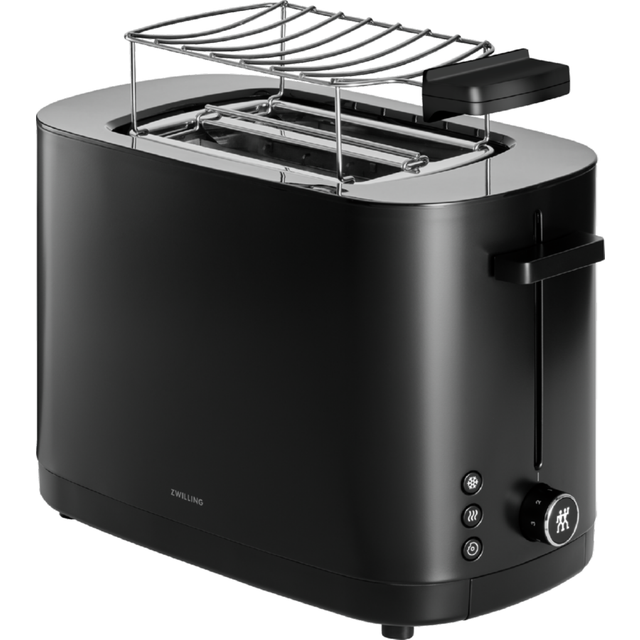 Zwilling toaster with bread warmer 2 short slots, Black