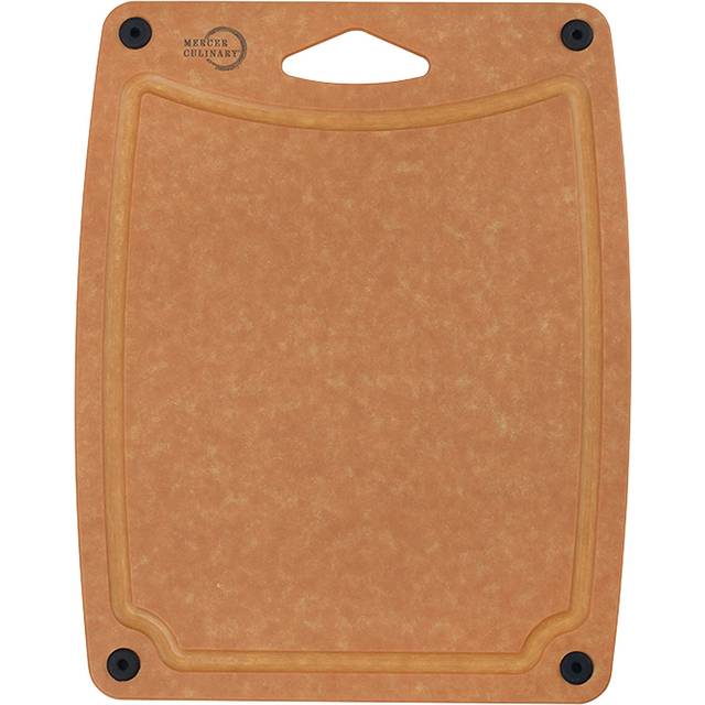 "Mercer Culinary Composite Cutting Board 11 3/4"""""""" x 9 1/4""""""""  with Silicone Feet and Integrated Channel  Small"