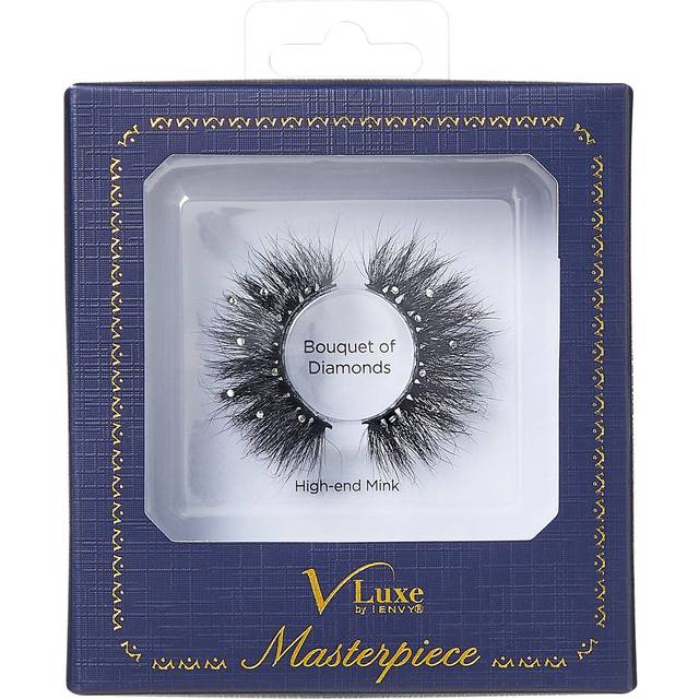 Vluxe by iEnvy Lashes with Rhinestones Masterpiece Mink Lashes  Diamond False Eyelashes (Bouquet of Diamonds)
