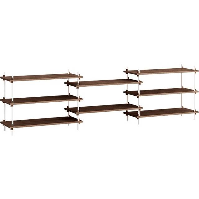 MOEBE - Etagère Shelving System - Marron - MDF placage chêne