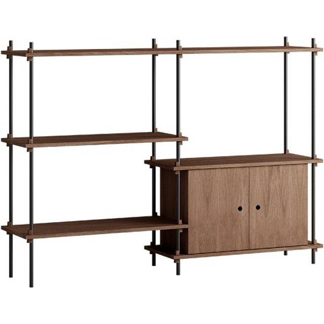 MOEBE - Etagère Shelving System - Marron - MDF placage chêne