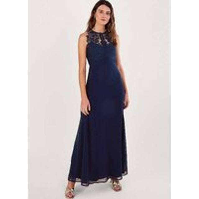Monsoon Lena Lace Maxi Dress - Navy