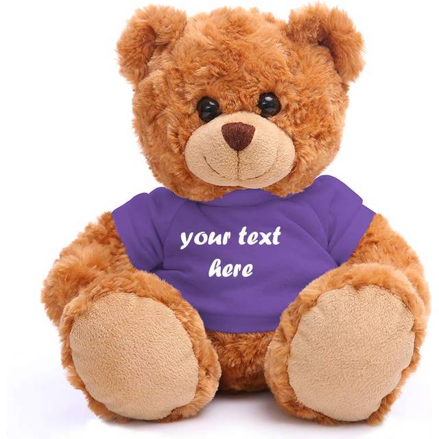Plushland Teddy Bear 11 Inch  Stuffed Animal Personalized Gift - Great Present for Mothers Day  Valentine Day  Graduation  Birthday annivers