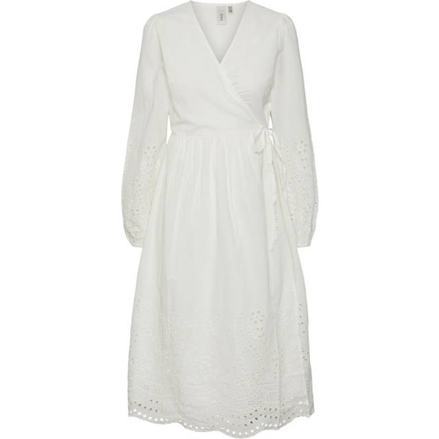 Y.A.S Luma Wrap Dress - Star White