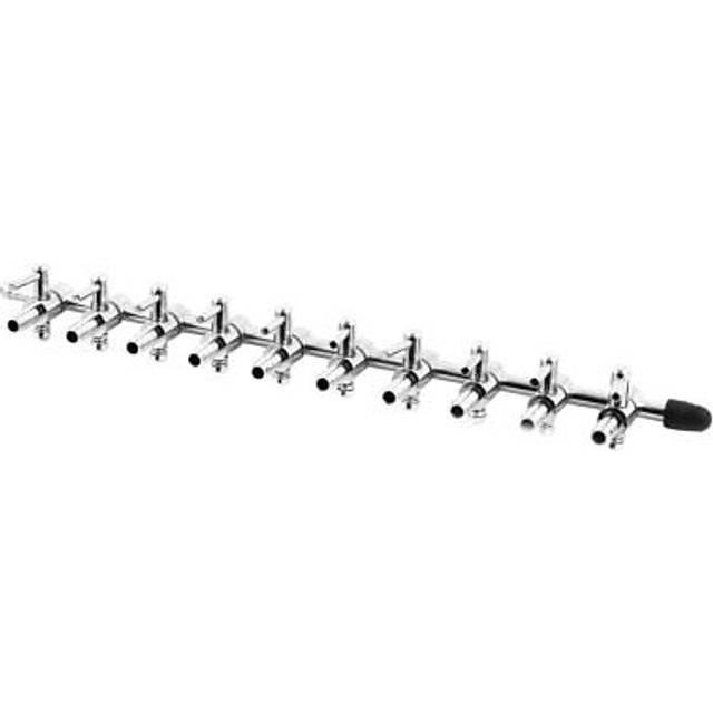Aquarium Fish Tank 10-way Air Pump Control Valve Manifold Taps Silver Tone