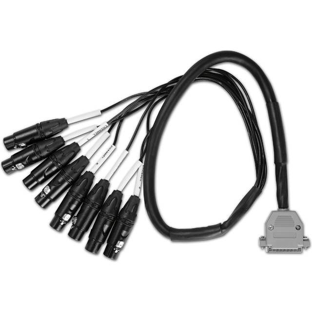 AMP DSUB-XLR-4F - 4m Multikabel XLR-honor/D-Sub