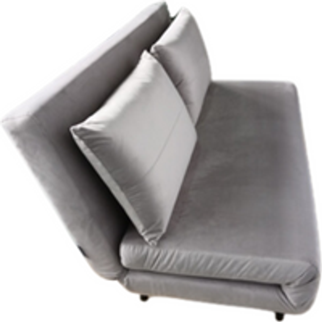 Furniturebox Billie 2 Seater Grey Velvet Sofa Bed - Double