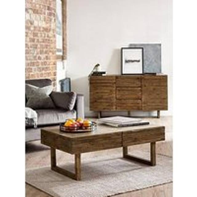 Julian Bowen Woburn 2 Drawer Coffee Table - Brown