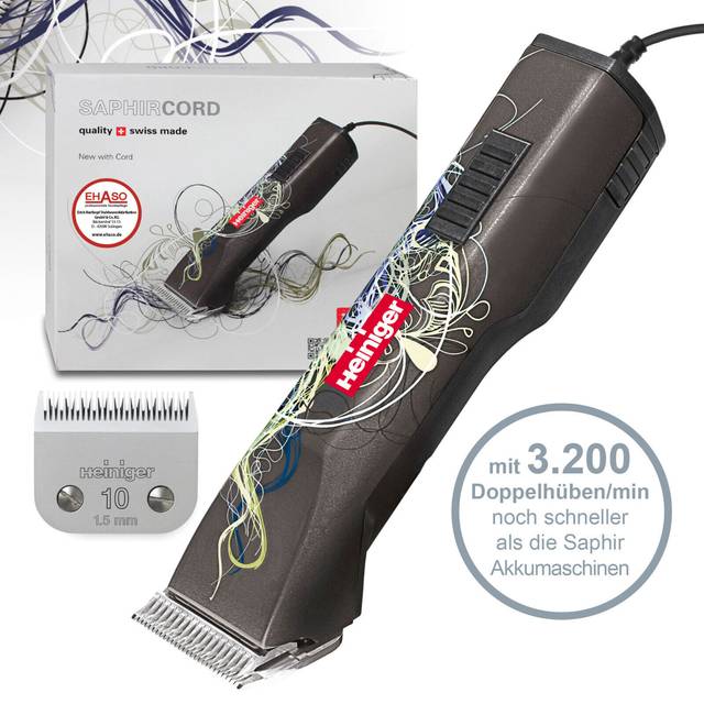 Klippmaskin Heiniger Saphir Cord #10 med sladd