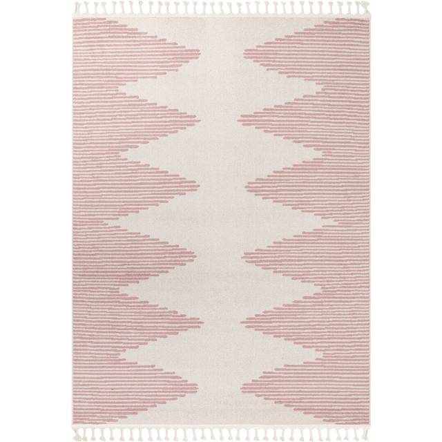 Loop-De-Loop Zipped Blush/Ivory Rug (Rectangle 120 x 180cm)