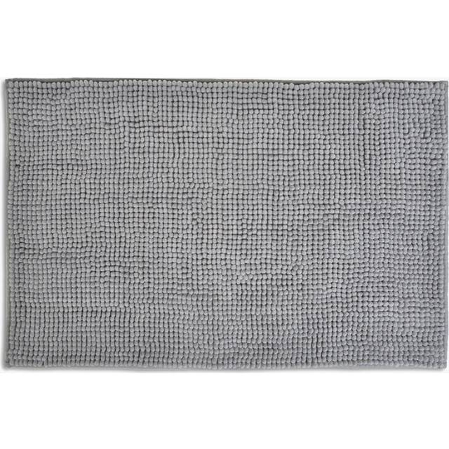 Centreville Chenille Non Slip Bath Mat - Light Grey (80cm L x 50cm W)