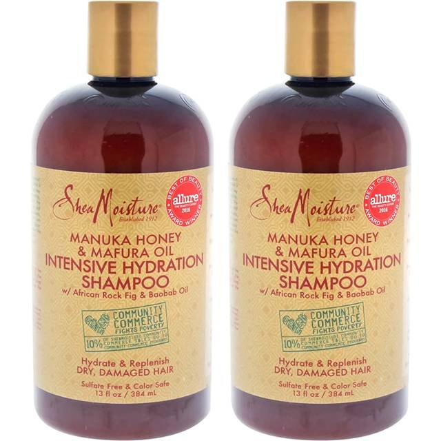 Shea Moisture Manuka Honey & Mafura Oil Intensive Hydration Shampoo 13 Fl Oz Pack of 2