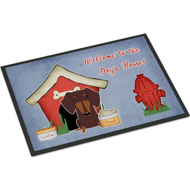 """""Caroline's Treasures Dog House Collection Dachshund Chocolate Indoor or Outdoor Mat 24x36 BB2885JMAT 24 x 36"""""""" Multicolor"""""