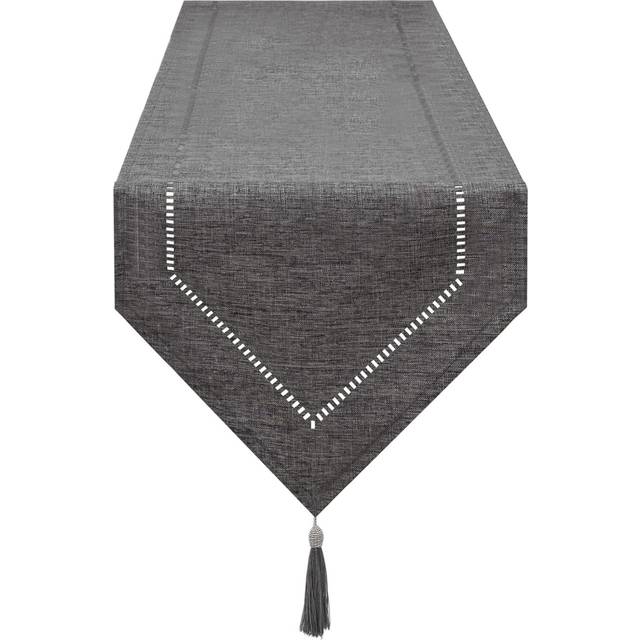Gray Linen Table Runner 32 x 275 cm,High Quality Table Runner,Plain Table Runner,Modern,Easy Care for Dining Table,Coffee Table,Restaurant,Decoration