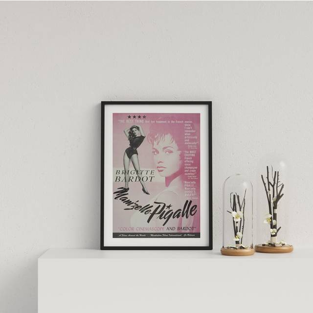 Vintage Movie Poster Mam'zelle Pigalle (44cm H X 32cm W)