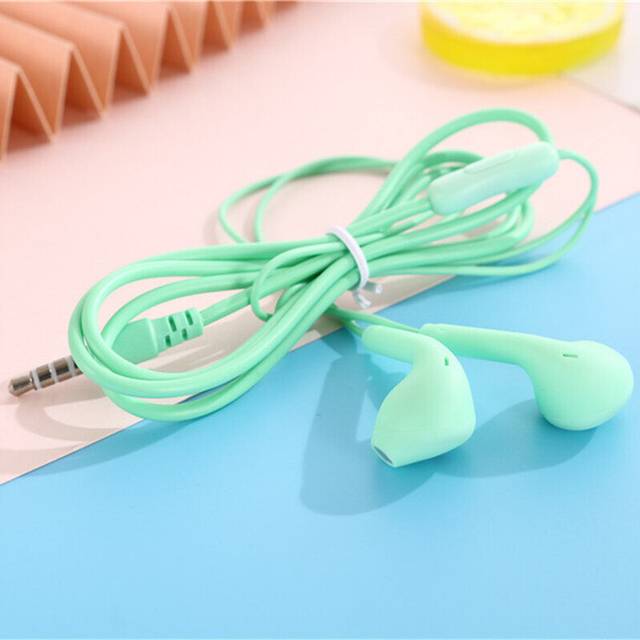(a-Green) Olaf Wired Earphones 3.5mm Universal Bass Stereo In-Ear Headphones Sport Music Earbud Handfree Headset For Xiaomi Huawei Samsung